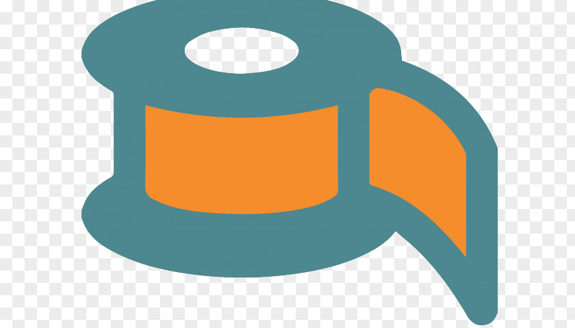 Cylinder Logo Orange Background PNG