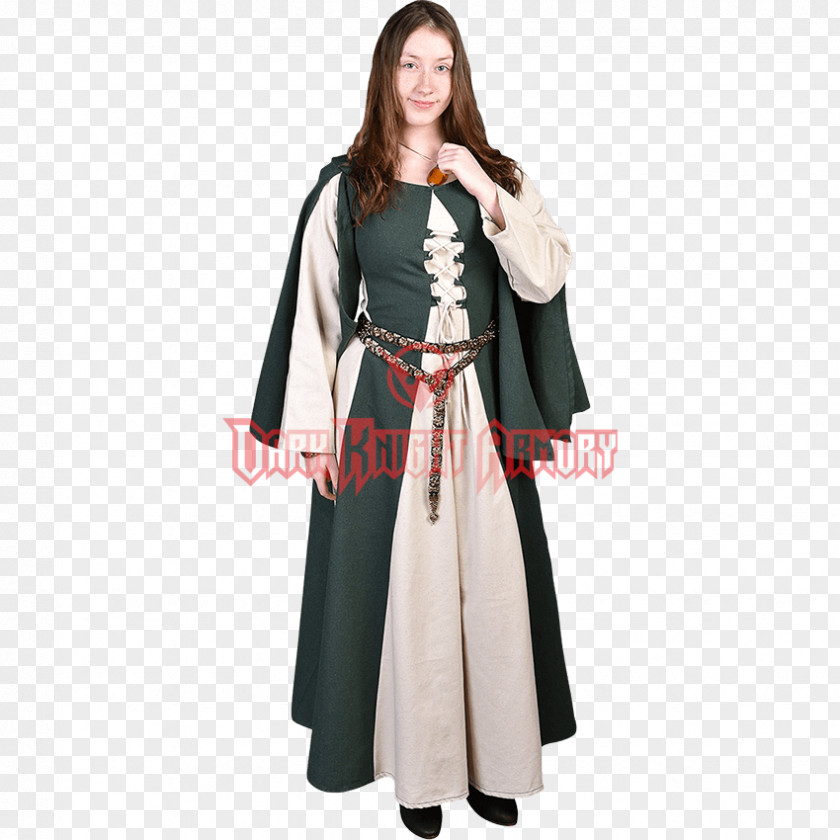 Dress Robe English Medieval Clothing Gown PNG