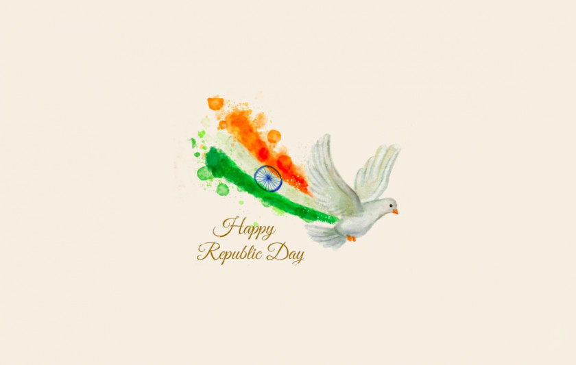 Independence Day India Republic Wish January 26 Desktop Wallpaper PNG