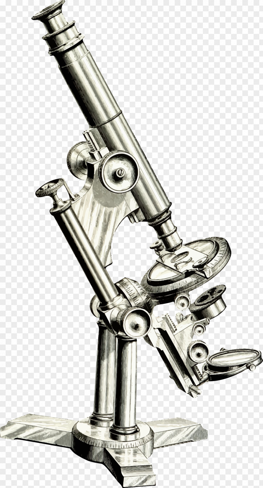 Microscope Line Art Clip PNG