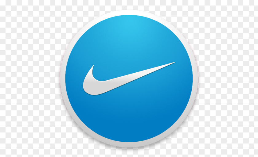 Nike Blue Symbol Aqua PNG