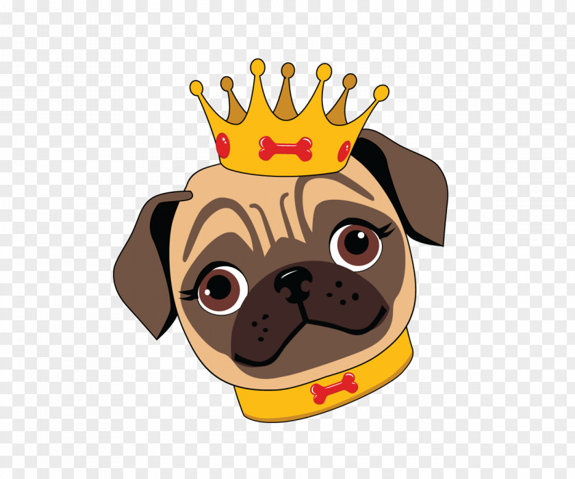 Pug Puppy Logo Fawn Cartoon PNG