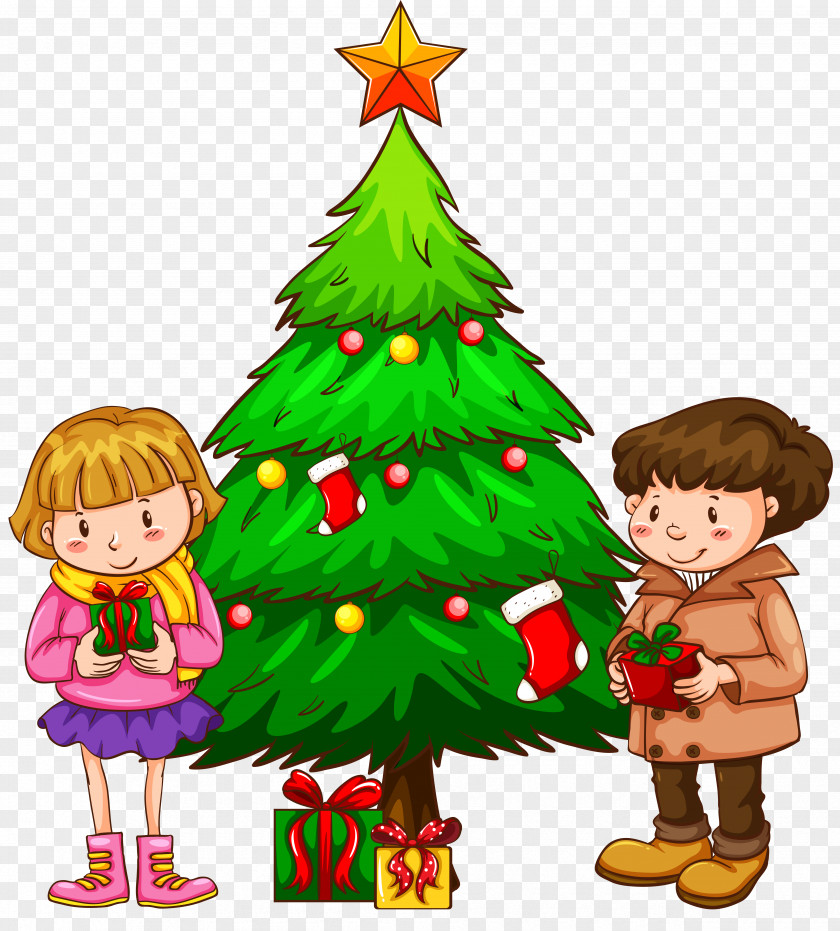 Christmas Tree Drawing PNG