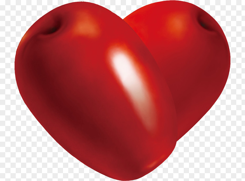 Dates Element Plum Tomato Heart PNG