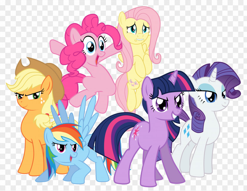 My Little Pony Twilight Sparkle Pinkie Pie Rarity Rainbow Dash Applejack PNG