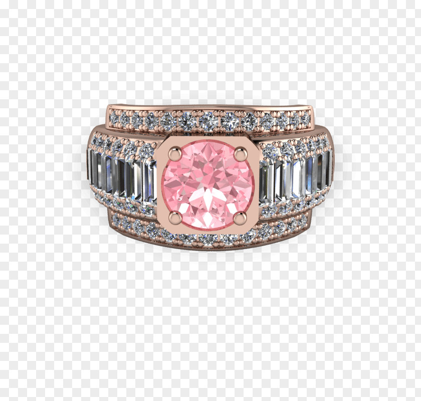 Rose Gold Engagement Ring Jewellery Gemstone PNG
