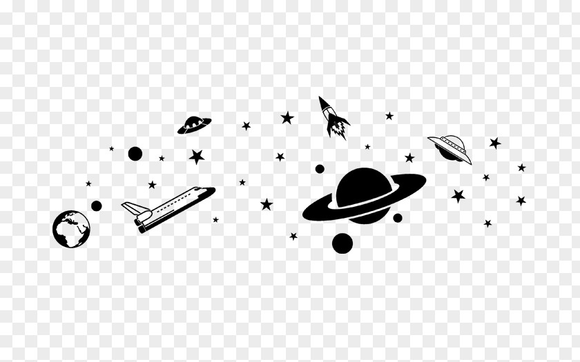 Weltraum Wall Decal Outer Space Nursery Universe Fototapet PNG