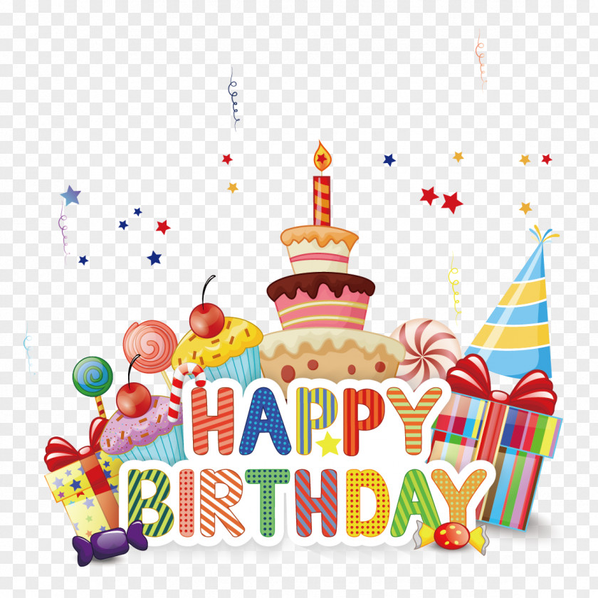 Birthday Cake And Gifts Chocolate Gift PNG