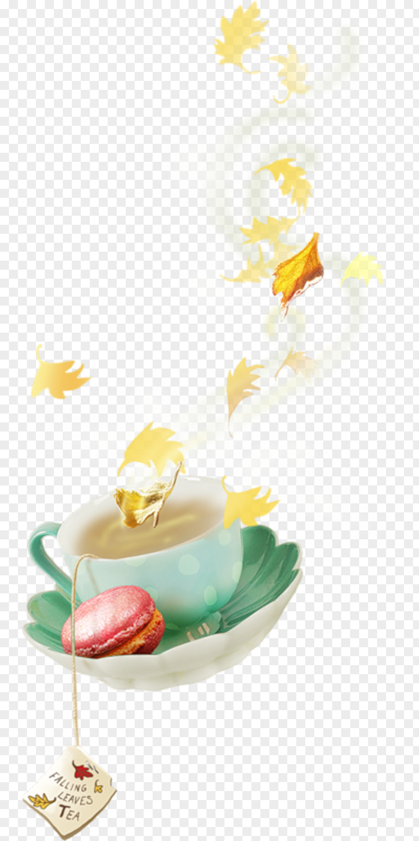 Coffee Macaron Tea Breakfast PNG