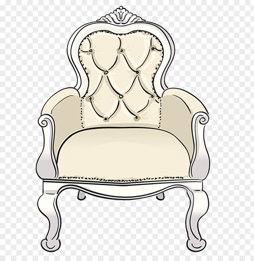 Hand-painted Cartoon Picture Emperor Seat Chair Throne PNG