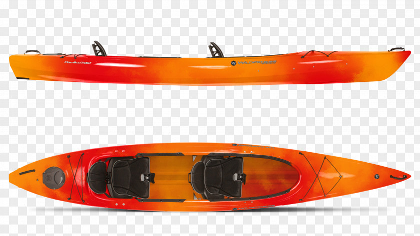 Hand Painted Kayak Wilderness Systems Pamlico 145T Outdoor Recreation Boating Canoe PNG