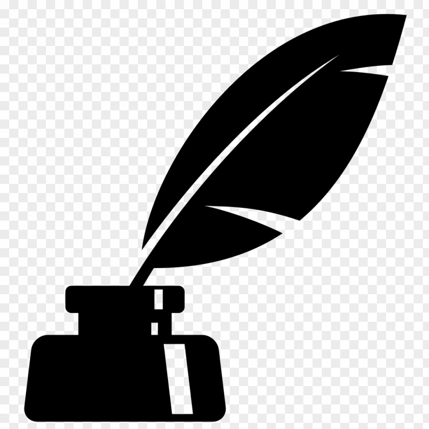 Hand Writing Paper Inkwell Quill Clip Art PNG