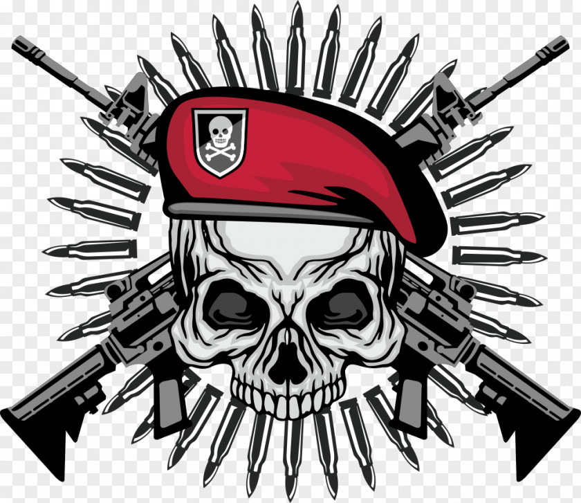 Vector Red Hat Skull Printed T-shirt Clothing PNG