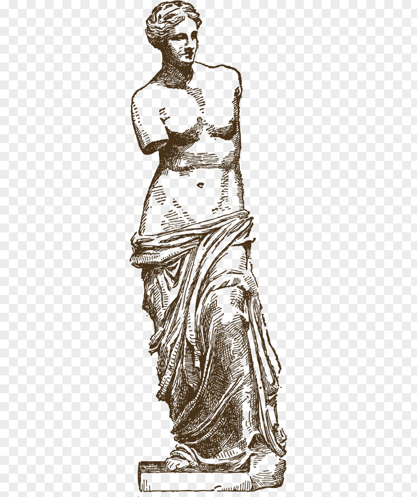 Venus Goddess De Milo Statue Marble Sculpture Clip Art PNG