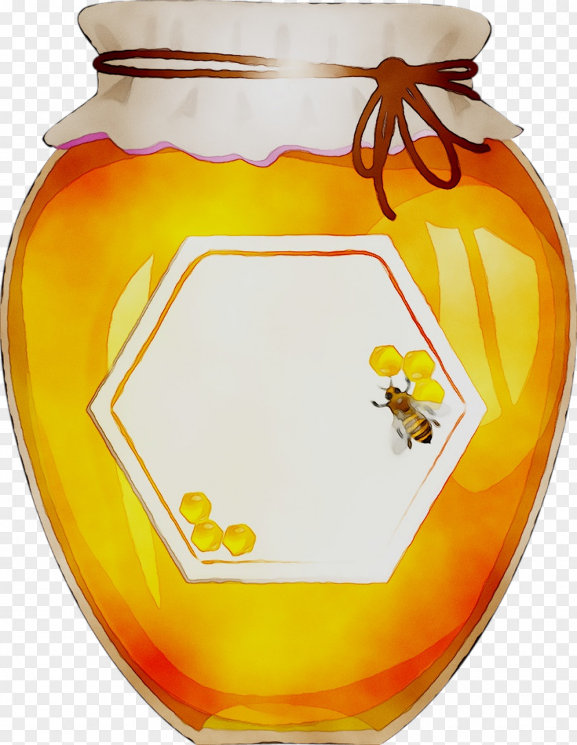 Yellow Vase Honey PNG