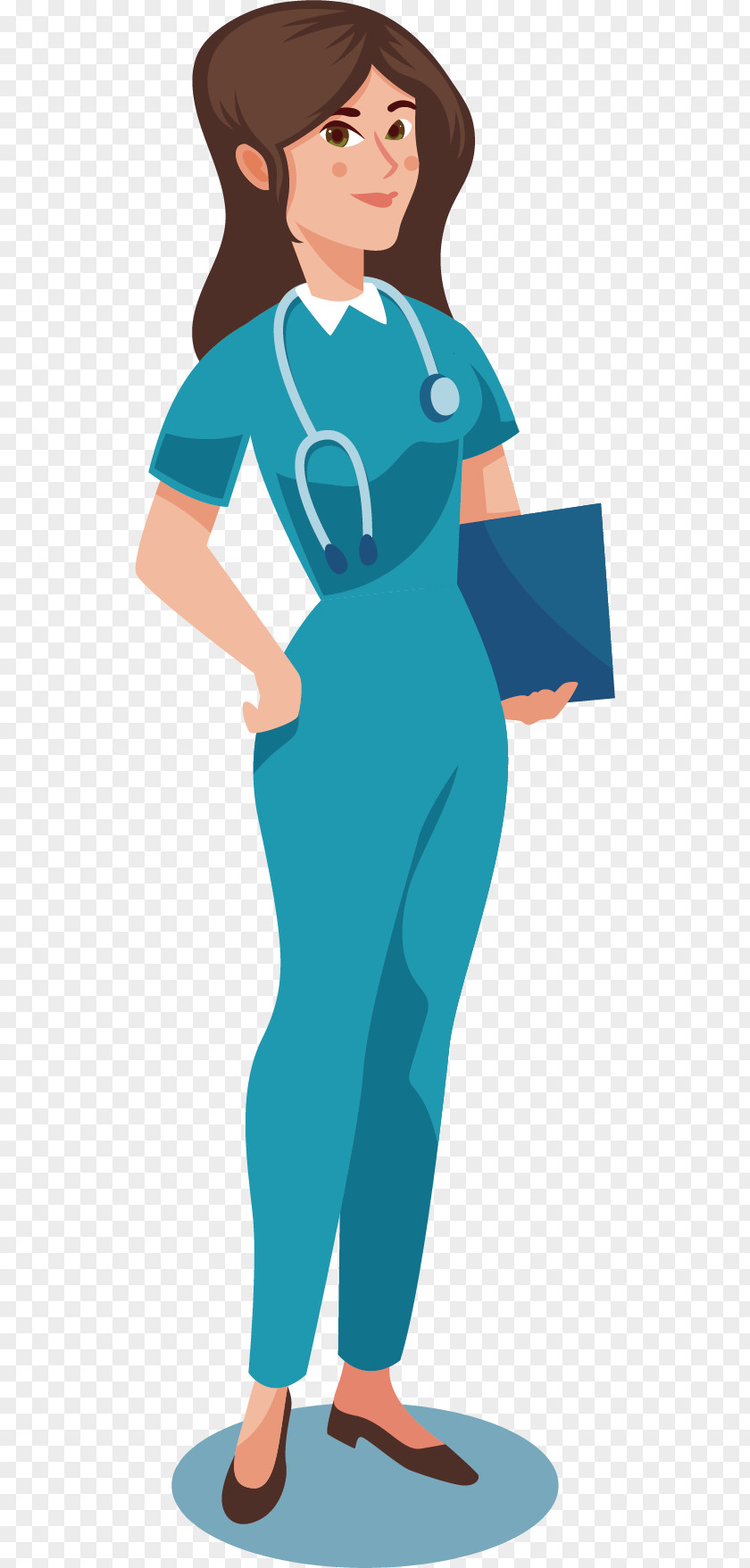Cartoon Woman Doctor Illustration PNG