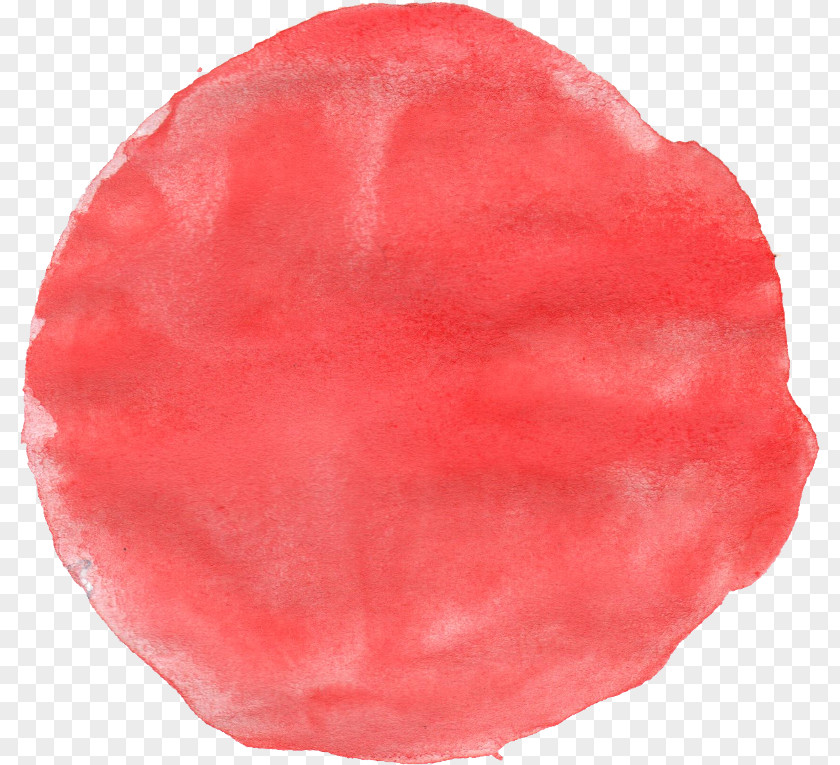 Flower Circle Watercolor RED.M PNG