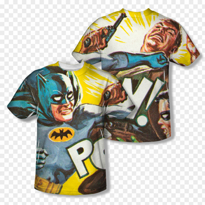 Hand-painted Cover Design Sailboat Batman T-shirt Character DC Comics PNG