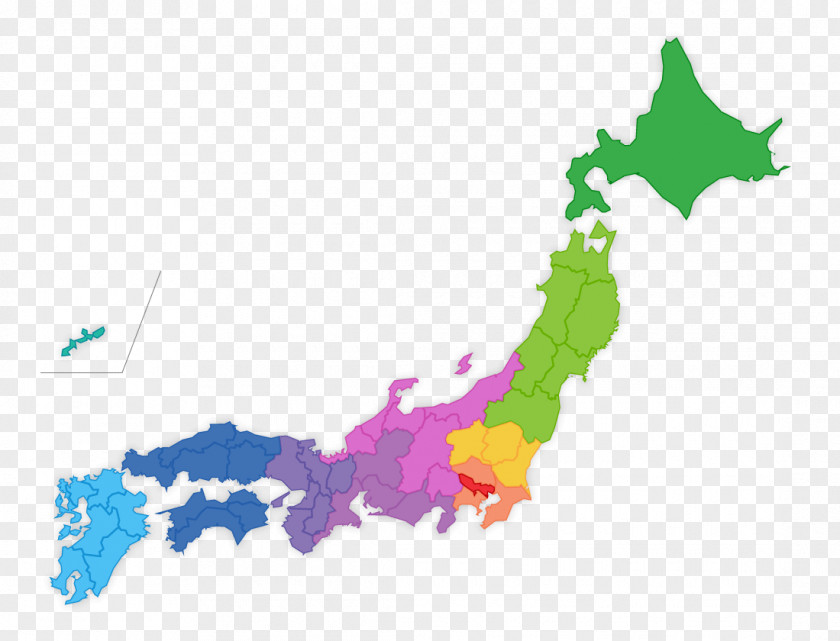 Map Geography Tokyo Prefectures Of Japan Japanese Archipelago PNG