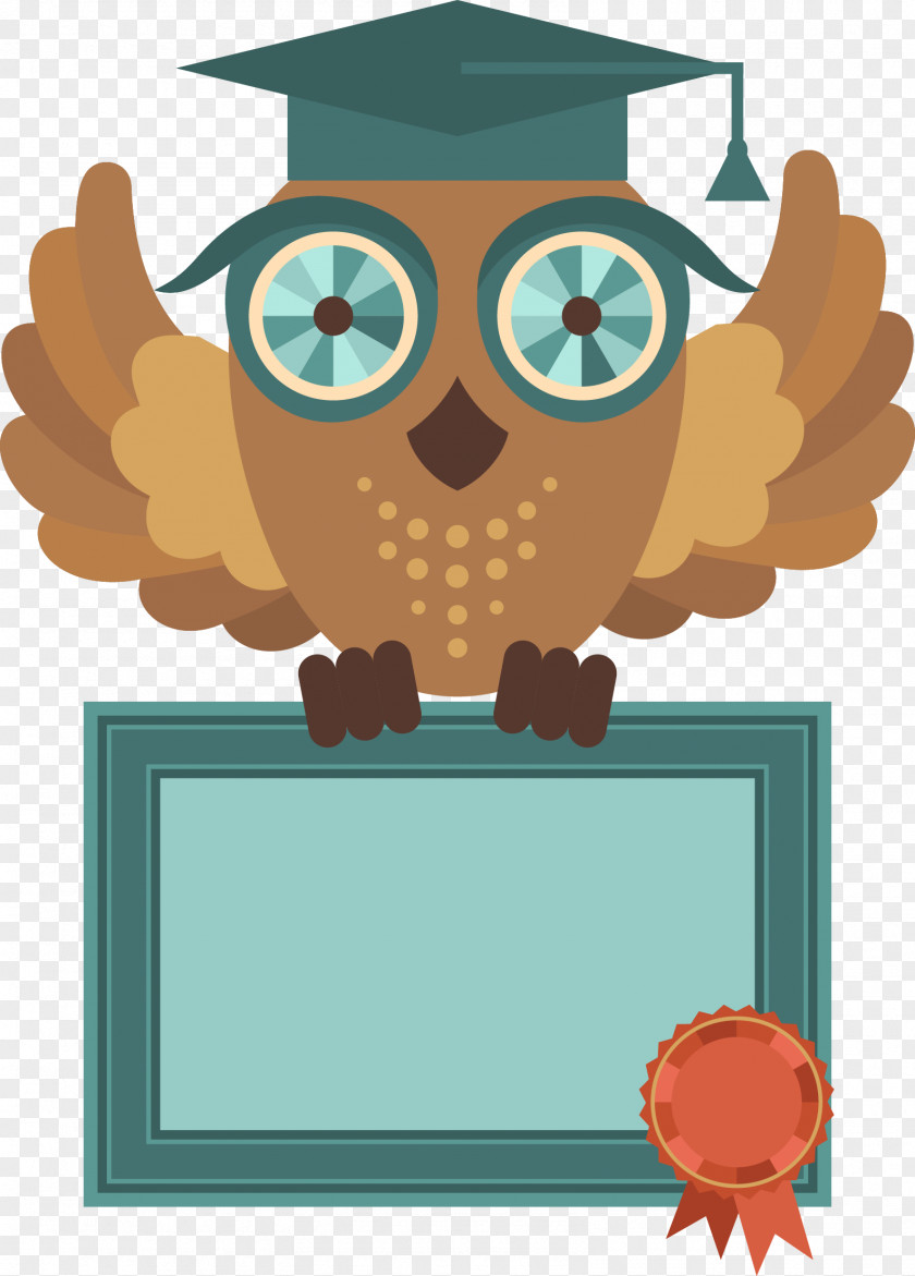 Owl With Bachelor Cap Stock Photography Royalty-free PNG