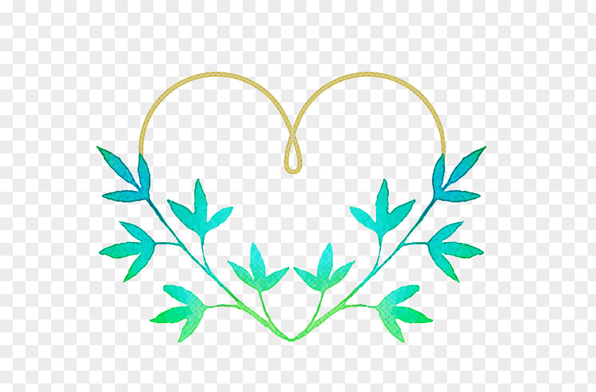 Plant Heart Leaf Green PNG