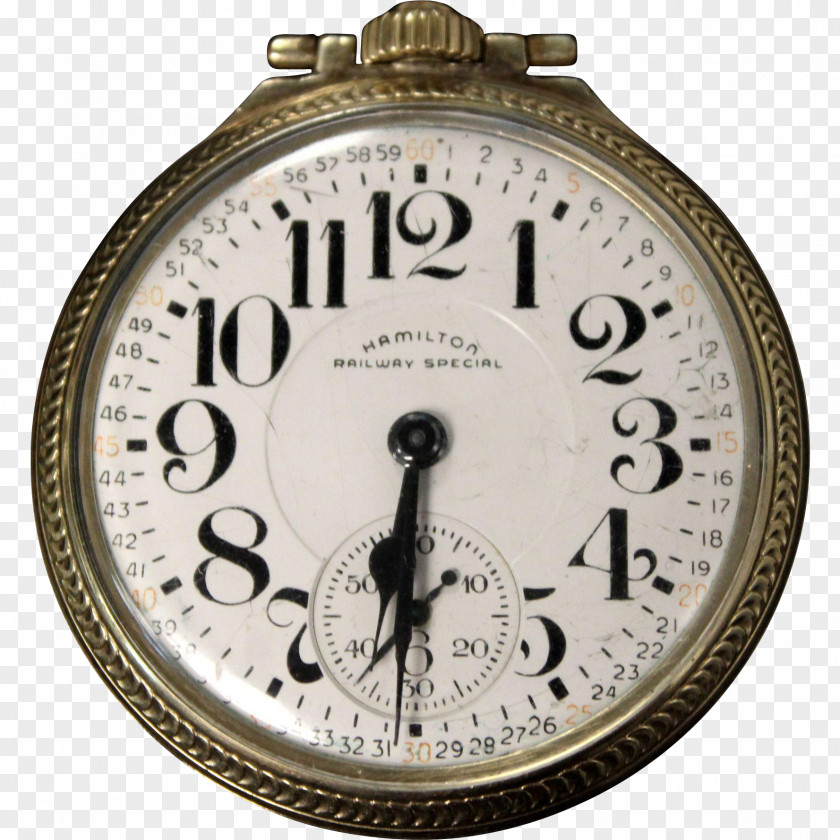 Pocket Watch Hamilton Company Railroad Chronometer Elgin National PNG
