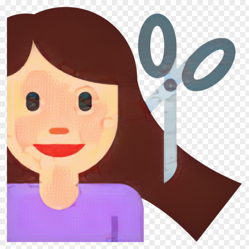 Smile Child Emoji Hair PNG