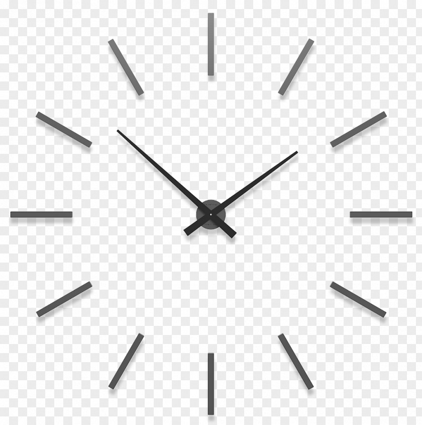 Typography Clock Furniture Lancetta L.p.i. (S.n.c.) Wall PNG