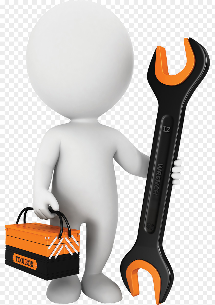 3D Villain Holding A Wrench Maintenance, Repair And Operations Machine Service User Guide Tool PNG
