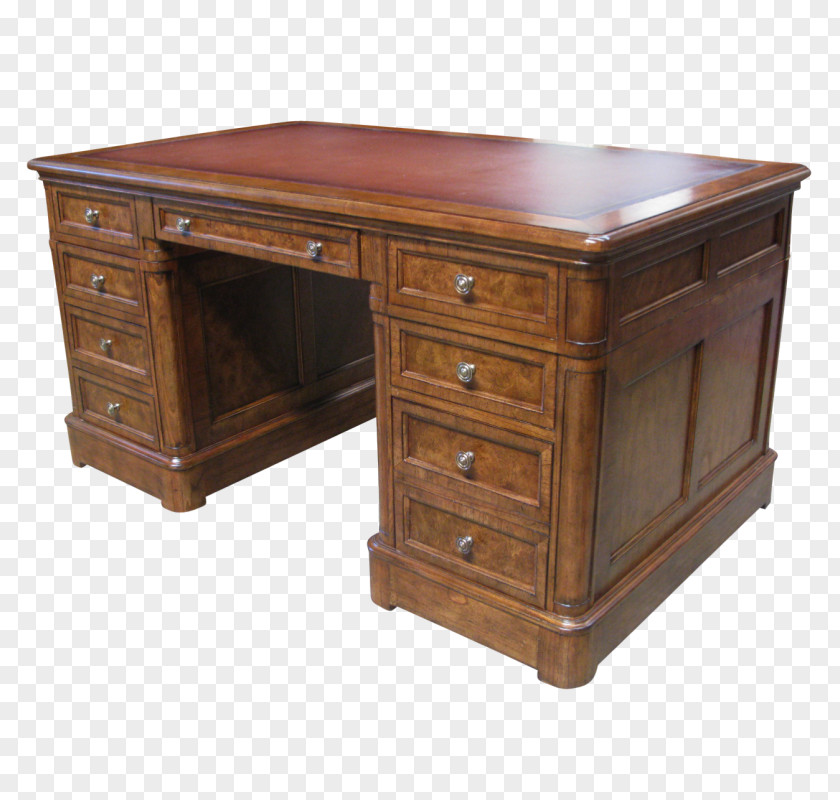 Antique Desk Wood Stain Drawer PNG