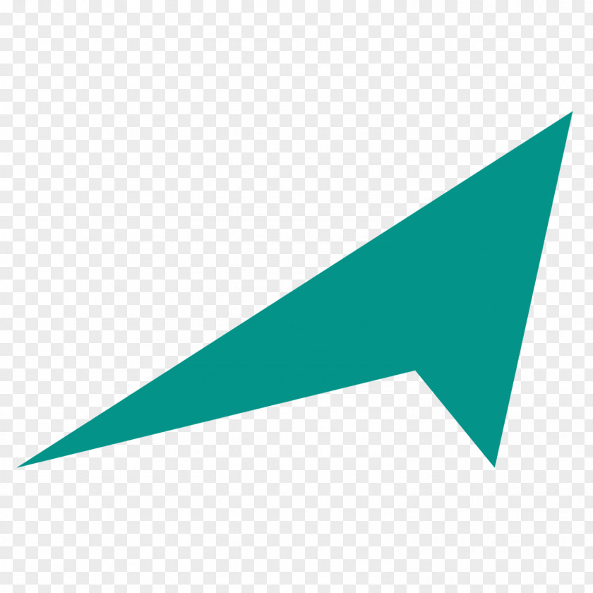 Arrow Triangle Teal PNG