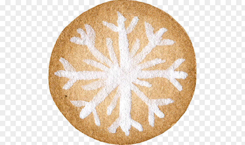 Brown Beautiful Snowflake Icon PNG