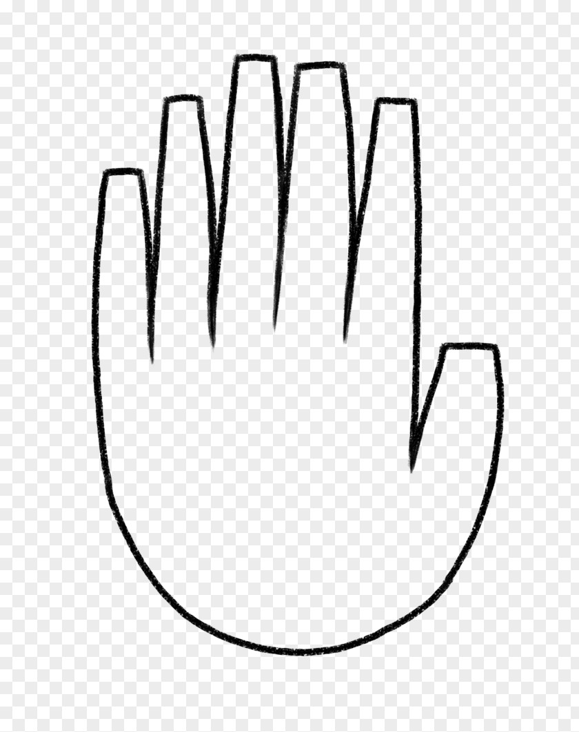 Hand Drawing Finger Line Art PNG