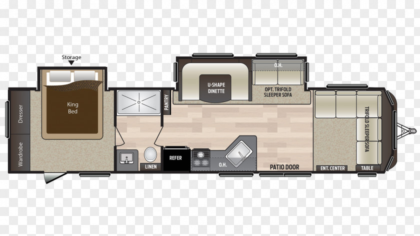 Hideout Floor Plan Campervans Caravan Vehicle Trailer PNG