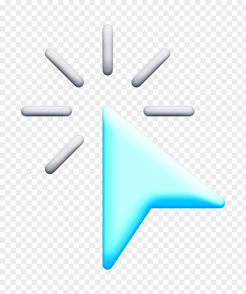 Logo Electric Blue Click Icon Selection And Cursors PNG