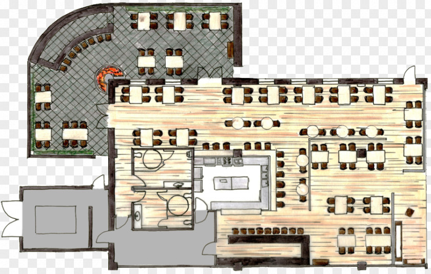 Western Recipes Floor Plan Architecture Bar Restaurant Architectural PNG