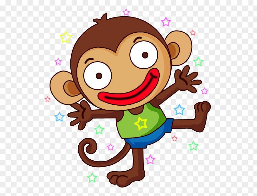 Cartoon Monkey Funny Animal Free Content Clip Art PNG