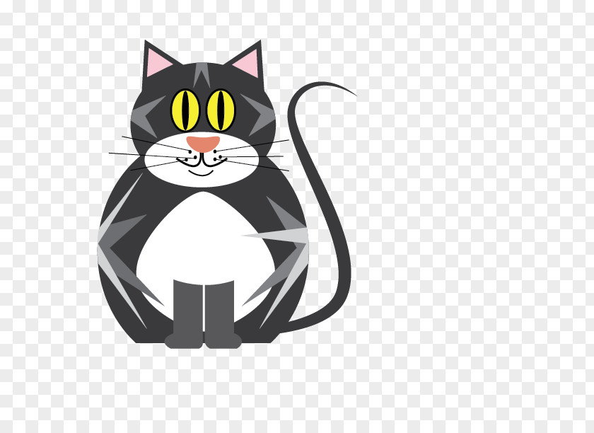 Design Whiskers Logo Cat PNG