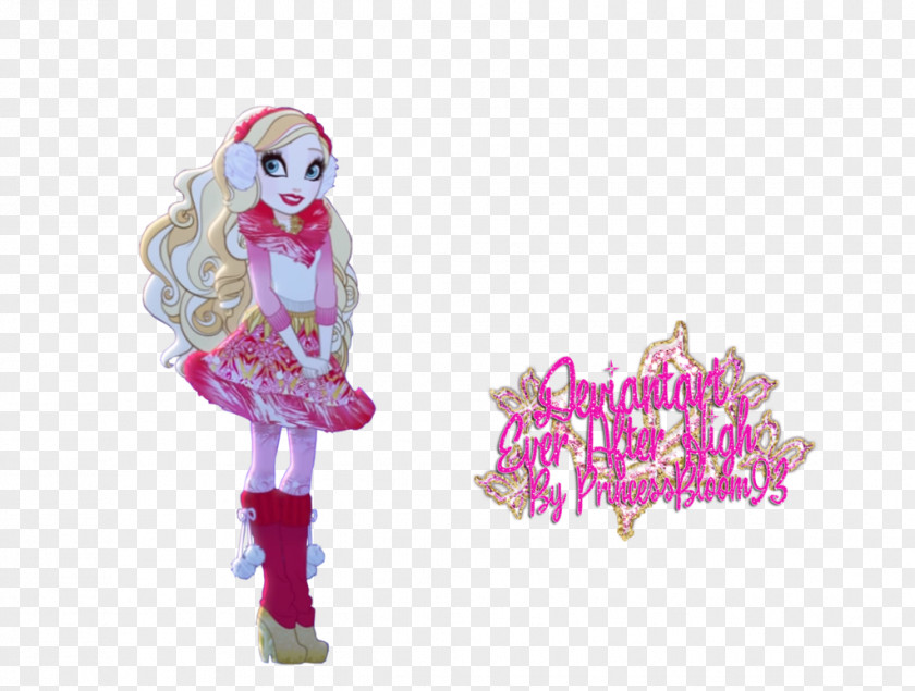 Ever After High Epic Winter: Ice Castle Quest A Wicked Winter Legacy Day Apple White Doll PNG