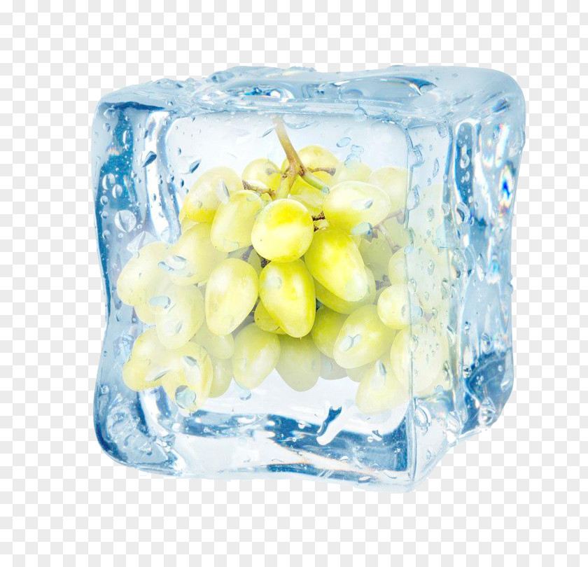 Frozen Grapes Ice Cube Stock Photography Fruit Royalty-free PNG