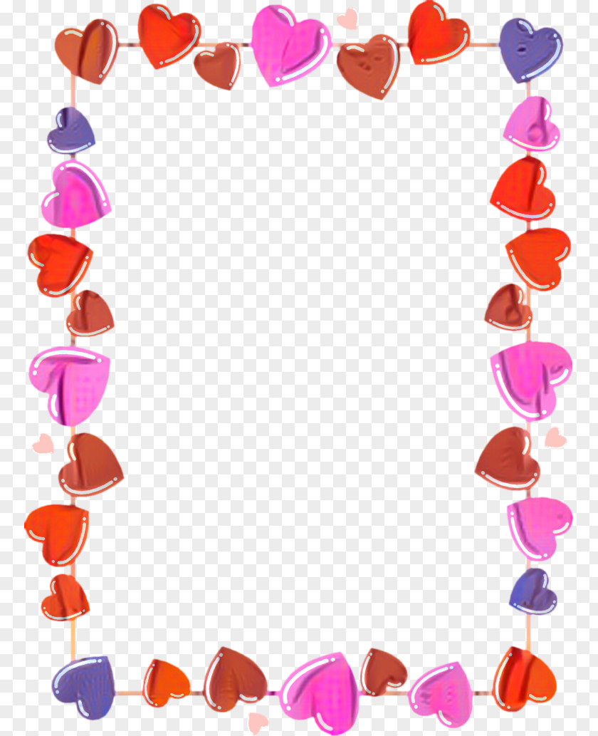 Material Property Pink Valentines Day Border PNG