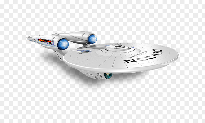 Car Starship Enterprise USS (NCC-1701) Star Trek Die-cast Toy PNG