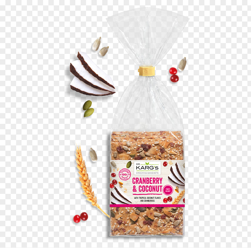 Coconut Flour Bread Muesli Dr Karg Organic Cranberry & Crispbread Food Internationale Süßwarenmesse PNG