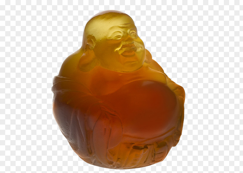 Laughing Buddha Daum Studio Glass Art Vase PNG