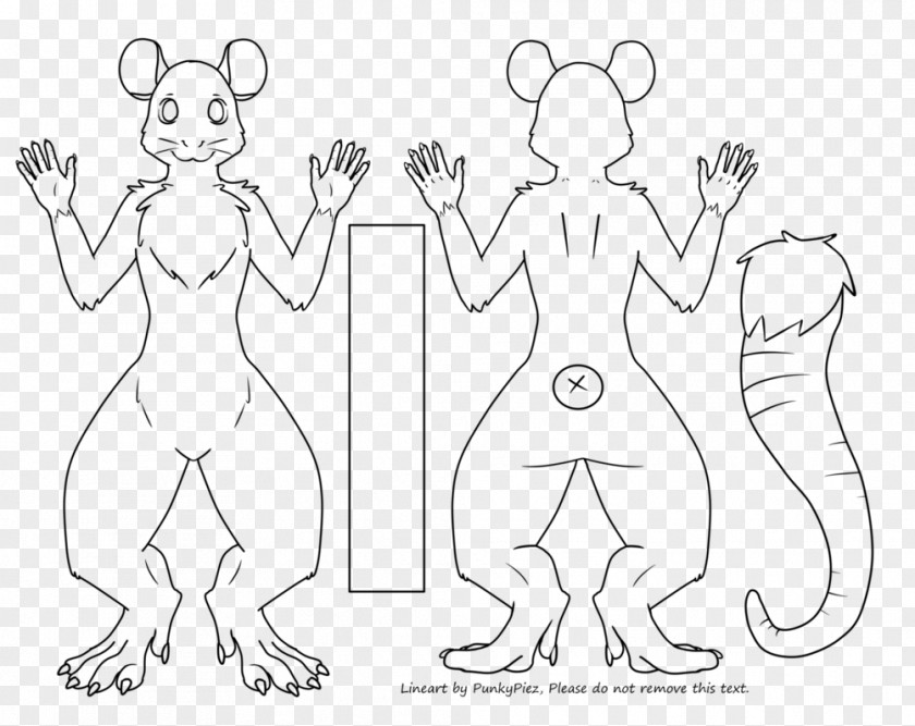 Rat & Mouse Drawing Line Art Free Base PNG