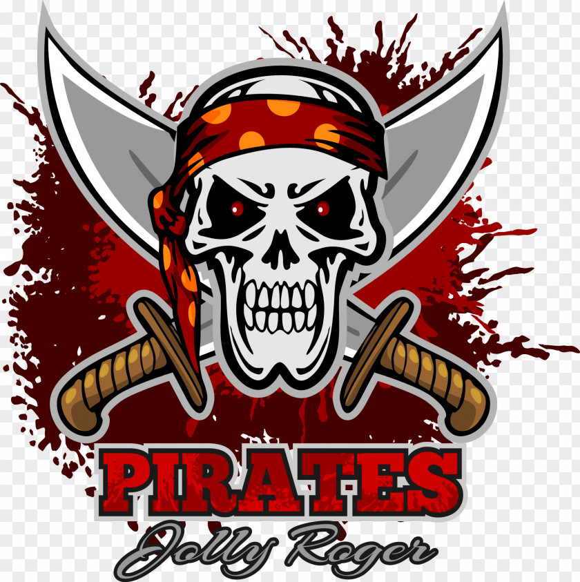 Cartoon Pirate Element Logo Piracy Illustration PNG