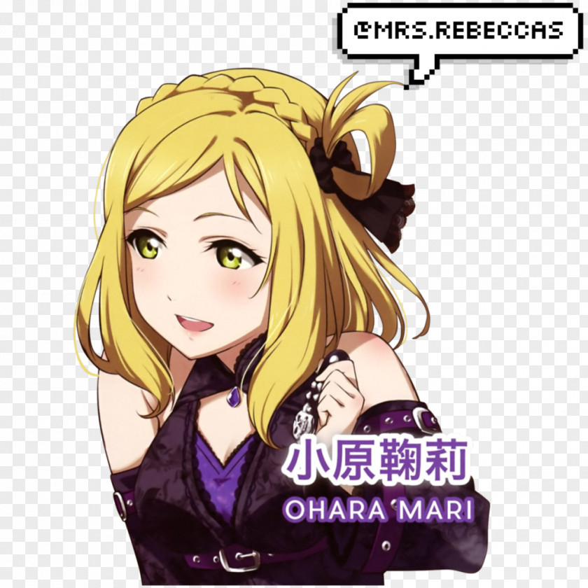 Mari Ohara Love Live! Sunshine!! 3D Rendering Aqours PNG