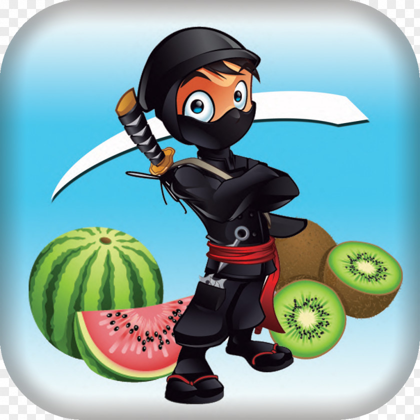 Ninja Samurai Fruit Watermelon Warrior PNG