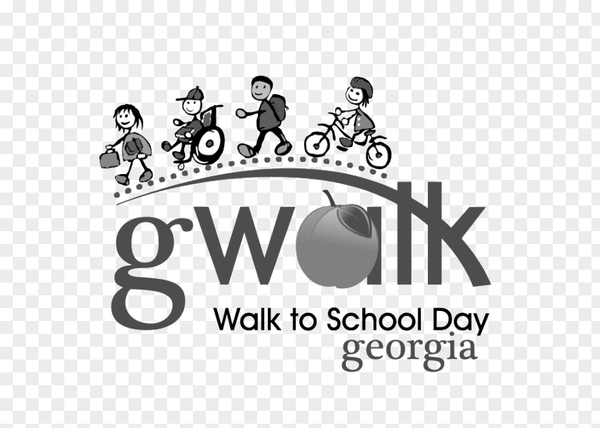 Walktoschoolblackandwhite Georgia Department Of Transportation Northwest Flyer Poster PNG