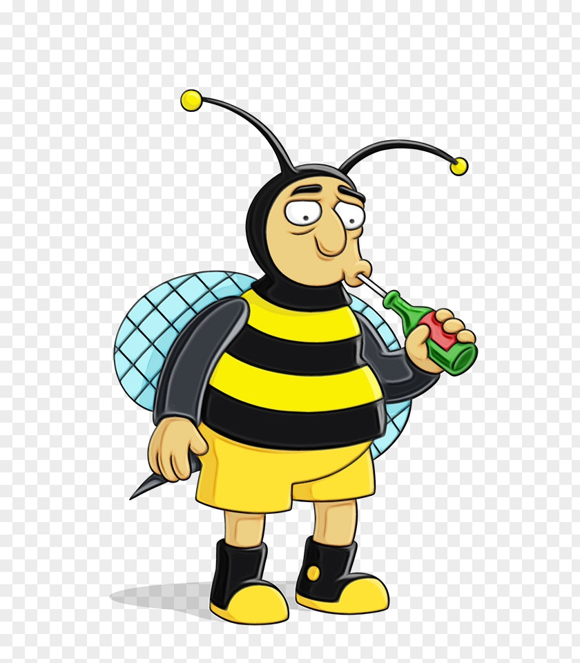 Bumblebee Man Homer Simpson Lionel Hutz Otto Mann Comic Book Guy PNG